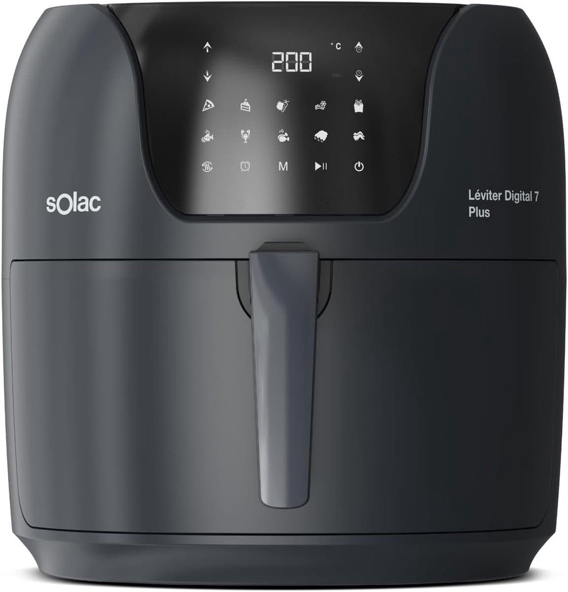 Heteluchtfriteuse - Airfryer XL - Gezond Koken - Programmeerbaar - 74 Liter - Zwart — afbeelding 1
