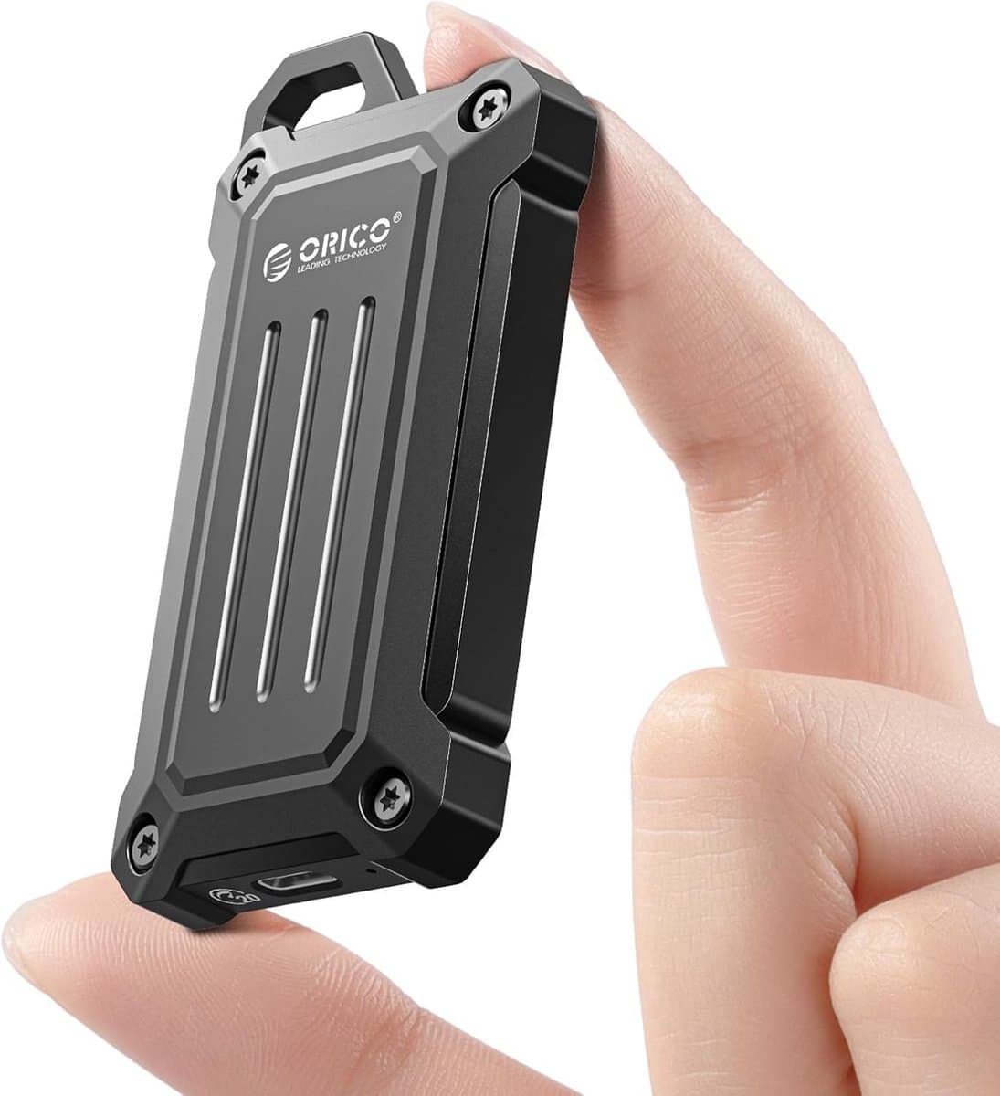 Externe SSD - Draagbare Opslag - Bestanden Overzetten - Aluminium Behuizing - 2 TB - Zilver — afbeelding 1