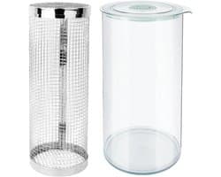 Beslag Mengkom - Keuken Kom - Gelijkmatig Paneren - 360 Graden Draaibaar - 162 cm Breed - Transparant