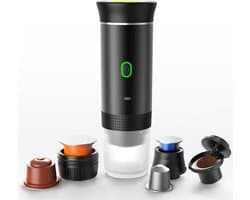 KAD® Draagbare Koffiemachine - Blender To Go - Draagbare Blender - Zwart - 9cm × 9cm × 27cm