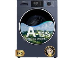 CHiQ CW8728X - Wasmachine - 8 KG - Full Service - Plat ingebouwd - A-15% - 16 programma's - AI Smart - 12 jaar garantie op motor - 2026 Nieuw