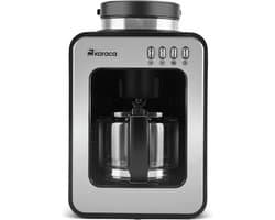 Karaca Grindmaestro - Filterkoffiezetapparaat met Ingebouwde Molen - 0,5L - 600W - Inox
