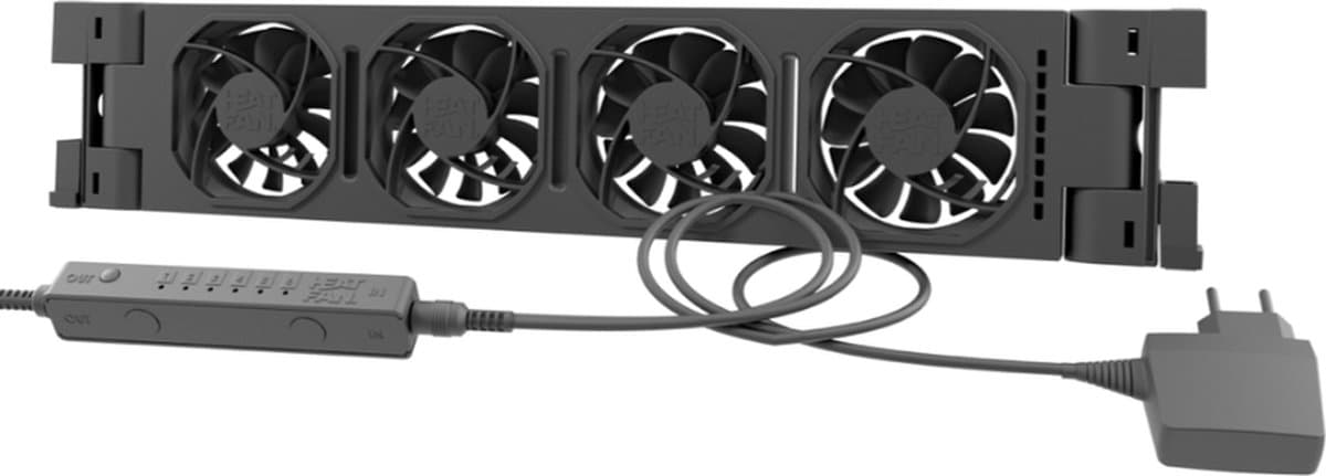 Heatfan 4 - Radiatorventilator Solo - Zwart + Touch Sensor — afbeelding 1
