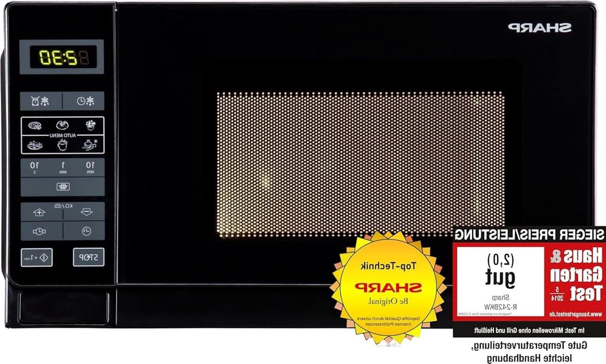 Solo-magnetron 20 l 800 W 5 vermogensniveaus 8 automatische programma's ontdooien met gewicht en tijd kinderslot energiebesparende modus glazen draaitafel (255 cm) - Zwart - Beste kwaliteit — afbeelding 1
