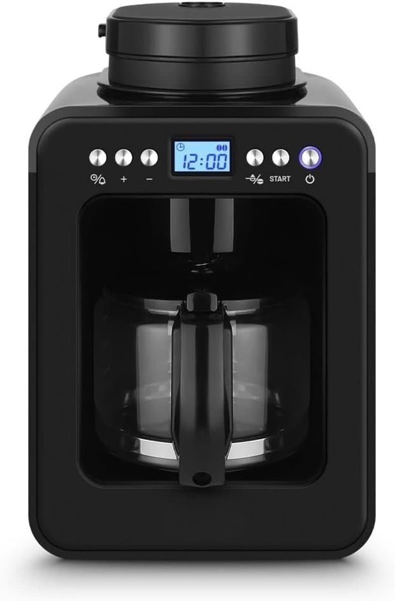 Koffiemachine met Bonen - Volautomatische Koffiemachine - Espressomachine - 600 W - Zwart — afbeelding 1