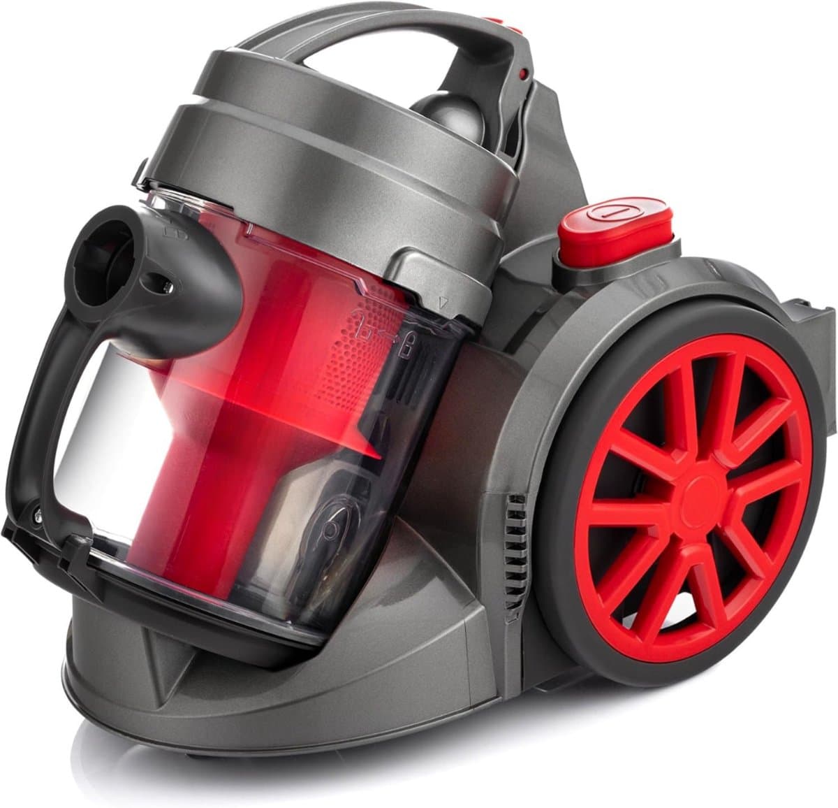 Quvo® Steelstofzuiger met snoer - Steelstofzuiger - Stofzuiger - Grijs/Rood - 35 x 27 x 41 cm; 5 kg — afbeelding 1