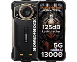 DOOGEE Fire 7 Ultra 5G - AI Outdoor telefoon - Robuuste smartphone - 32 GB RAM + 256 GB ROM (2 TB) - 13000 mAh - 125 dB luidspreker - POC & BT walkietalkie - Gemini AI - NFC - OTG - GPS - SOS