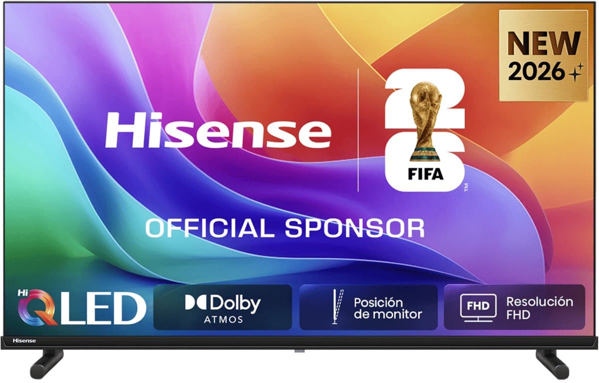 Hisense 40A5S - 40 inch - Hi-QLED - 2026 - Hi-QLED Colour - Dolby Atmos - Tilt to Monitor - FHD Resolution - Noise Reduction - High Contrast — afbeelding 1