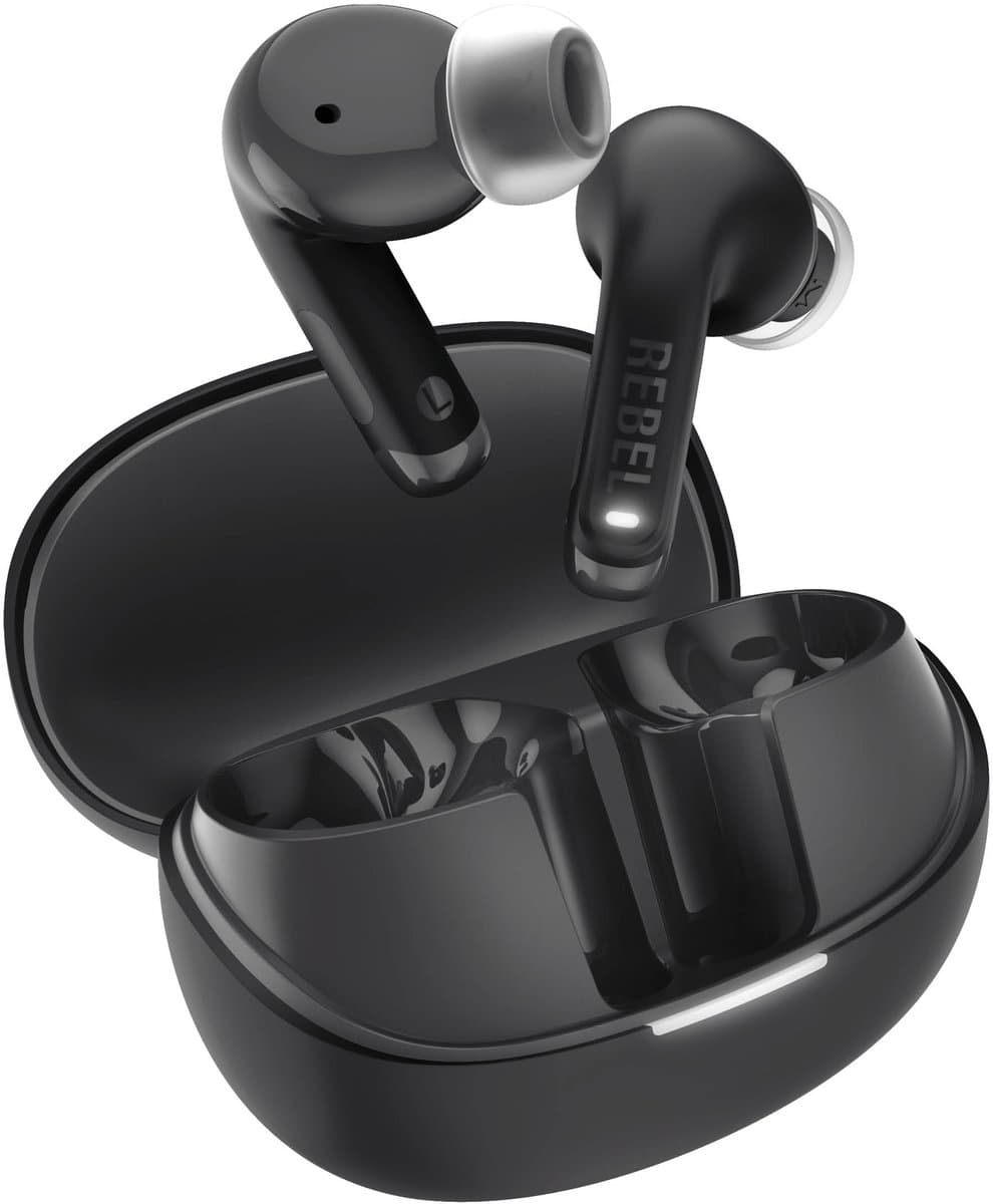 FRESH 'N REBEL Twins Fuse 2 3TW1302RSG In-ear Draadloze oordopjes Met Noise-cancelling Zwart — afbeelding 1