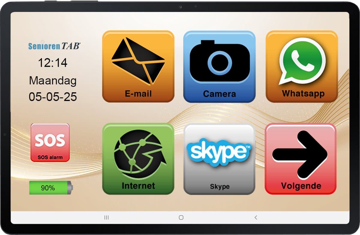 SeniorenTAB - S10XL - Tablet voor Senioren op basis van Samsung - 13,1 inch scherm - wifi - 128GB opslag — afbeelding 1