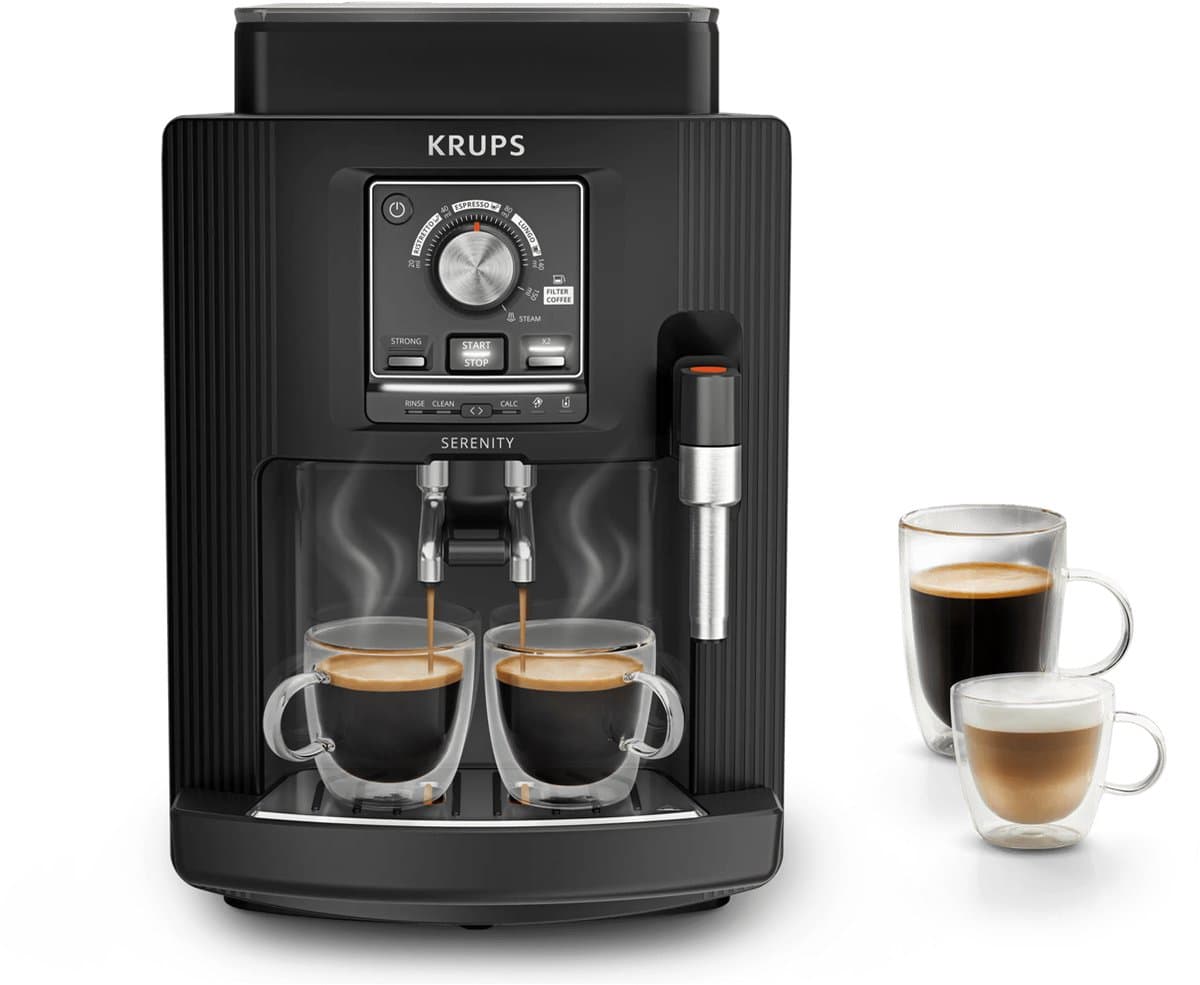 Krups Serenity EA4008 - Volautomatische Espressomachine - Black - Snel Opgewarmd — afbeelding 1