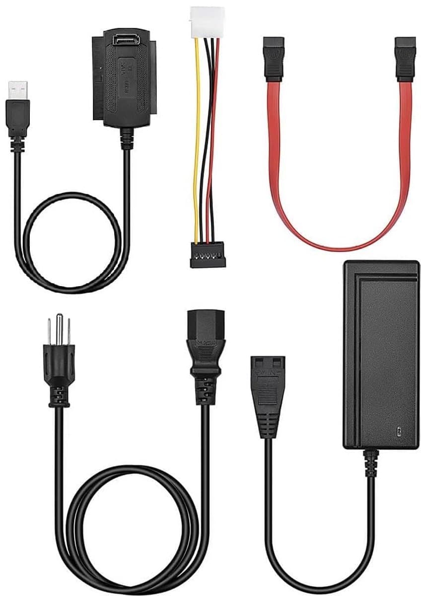 Schijf naar USB Adapter - Externe Schijf Kabel - Data Overzetten - Universele Compatibiliteit — afbeelding 1