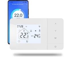 Slimme Wifi Thermostaat voor Gasgestookte CV-ketel - Programmeerbaar met Spraakbediening