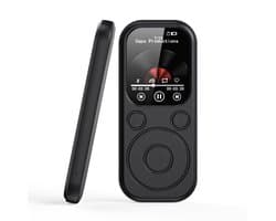 longziming -MP3-speler met Bluetooth 5.3 – 32GB HiFi Muziekspeler met 2,01″ Scherm, Ingebouwde Speaker, FM-Radio, Spraakopname & E-book Functie