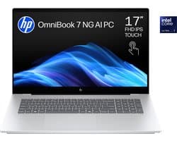 HP OmniBook 7 NGAI 17-dc0772nd - Copilot+ Creator Laptop - 17.3 inch -Intel® Core™ Ultra 7 Processor 258V - 32GB RAM - 1000GB SSD - Windows 11 Home