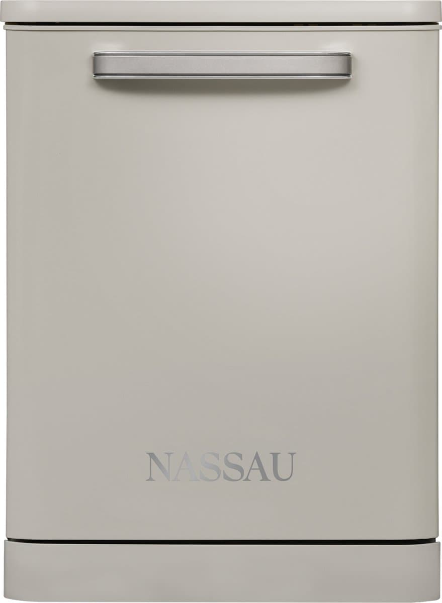 Nassau RVW6000BEI – AUTODOOR - Label D - 43DB! - RVS sproeiarm - Retro Beige Vaatwasser – Handgreep - Vrijstaand – Beige/Creme- 5 jaar garantie - — afbeelding 1