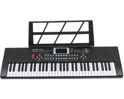 MoMiKa Kindvriendelijk Keyboard Piano voor Kinderen 3-12 Jaar – 61 Toetsen, 32 Klanken & Microfoon – Kinder Piano – Elektronisch Muziekinstrument – 67,5 cm