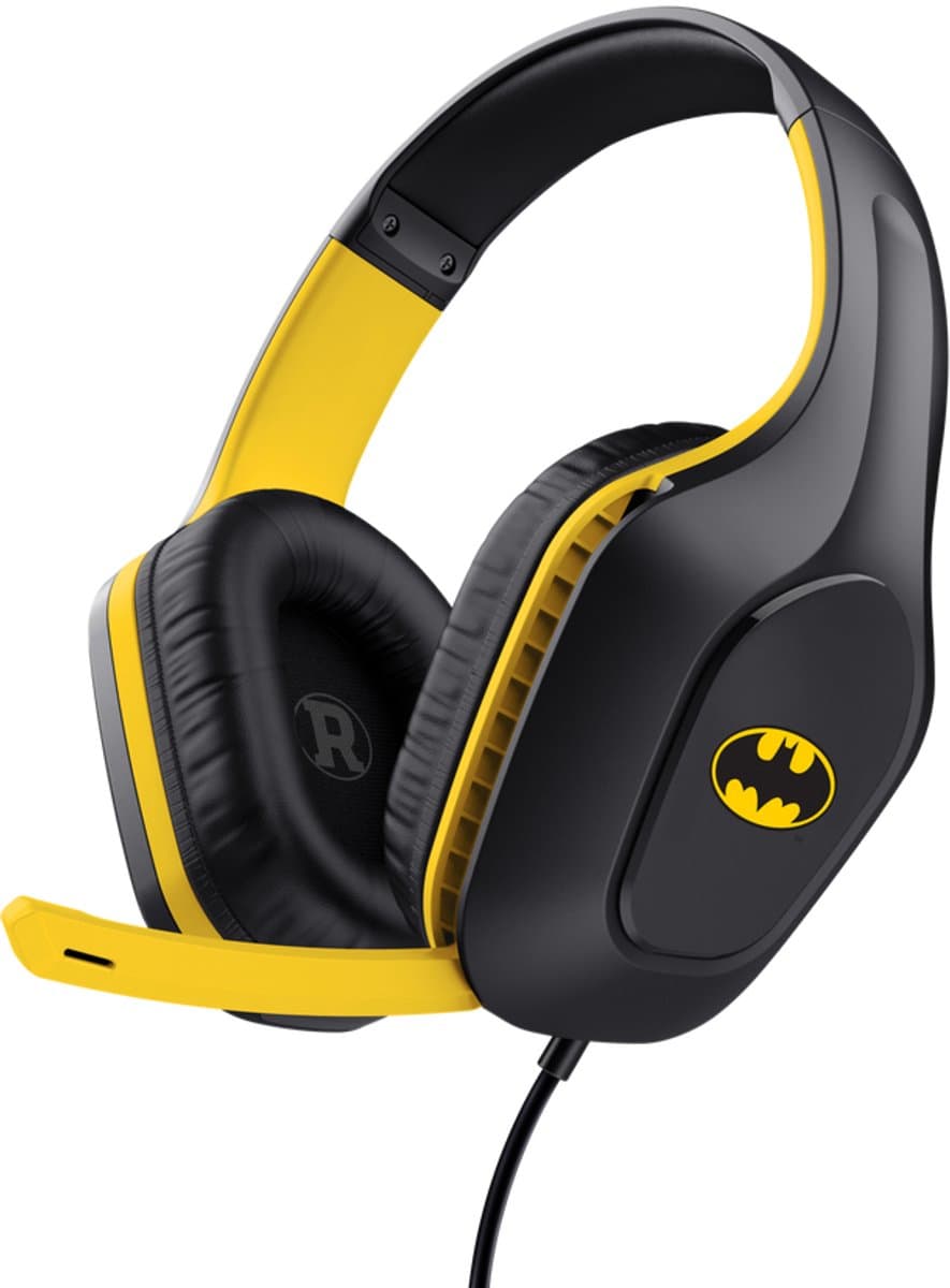 Trust GXT 415BM Zirox – Gaming Headset – Lichtgewicht – Multiplatform – Batman Zwart — afbeelding 1