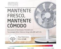 Draagbare Ventilator Ultra Silent - Staand of Tafel, Stil 13 dB, Laag Verbruik, 26 Snelheden, Slaapfunctie, Oscillatie