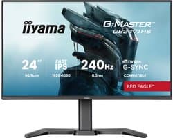 iiyama G-Master GB2471HS-B1 Red Eagle - 24 inch - Full HD - IPS - 240 Hz - Verstelbaar - G-Sync compatible