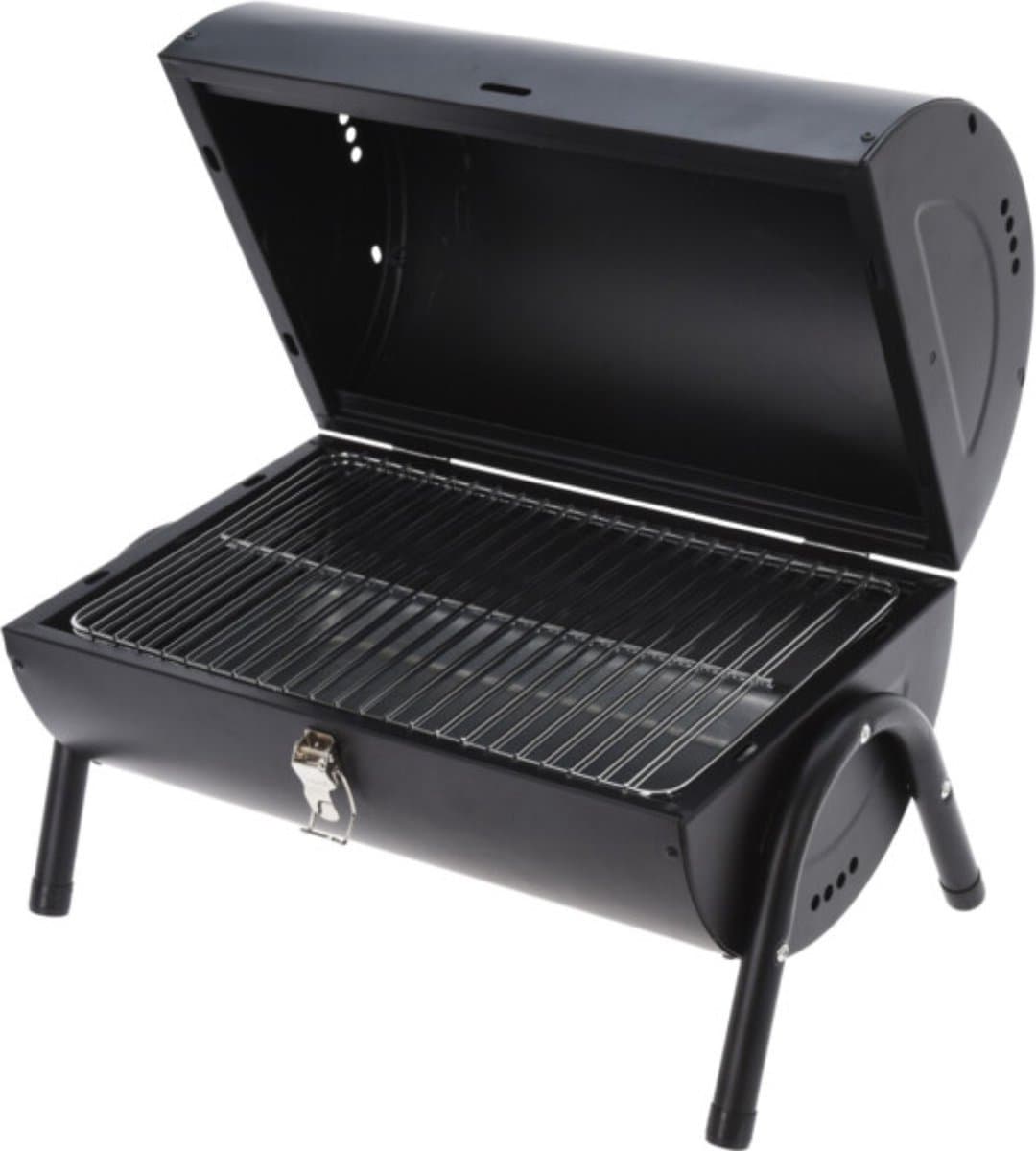 Blokker Houtskool Tafel BBQ & Smoker Arlington - Barbecue Zwart — afbeelding 1