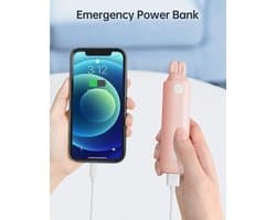 Mini Draagbare Handventilator met LED-display en USB-oplaadbaar