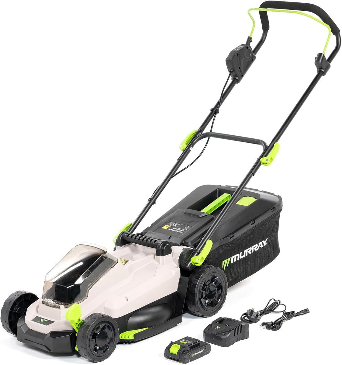 Accugrasmaaier 20V Li-Ion met inductiemotor - 33 cm maaibreedte, 5-traps hoogteverstelling — afbeelding 1