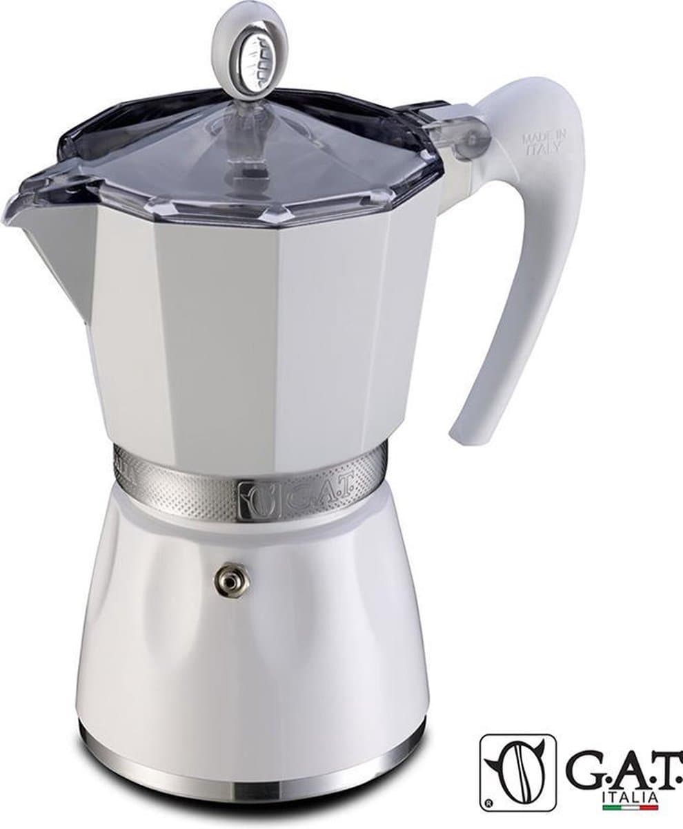 G.A.T. Italia Bella Wit 3 kops - Percolator - 150ml - Made in Italy — afbeelding 1