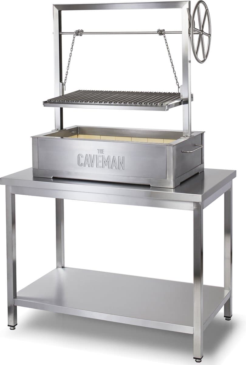 Caveman Grill 'Pro XL' - Inbouw - Argentijnse Grill - Santa Maria Grill - Buitenkeuken - Barbecue - Houtvuur & Houtskool - — afbeelding 1