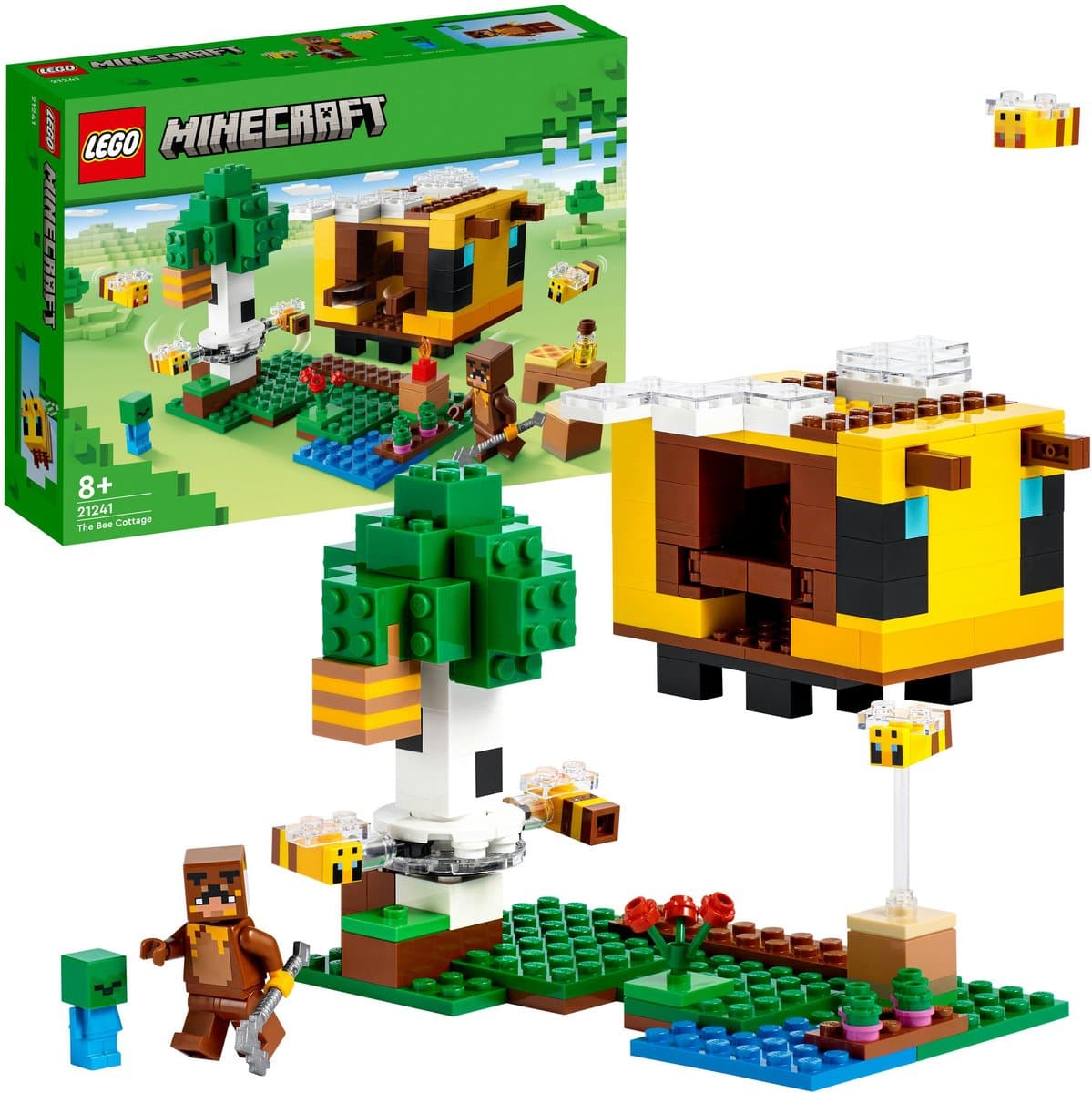 LEGO Minecraft Het Bijenhuisje, Boerderij Speelgoed voor Kinderen 21241 — afbeelding 1