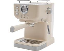 Halfautomatische espresso zeefdragermachine, 20 bar, zeefdrager, koffiezetapparaat met 1,5 liter waterreservoir voor espresso cappuccino latte macchiato 1050 W