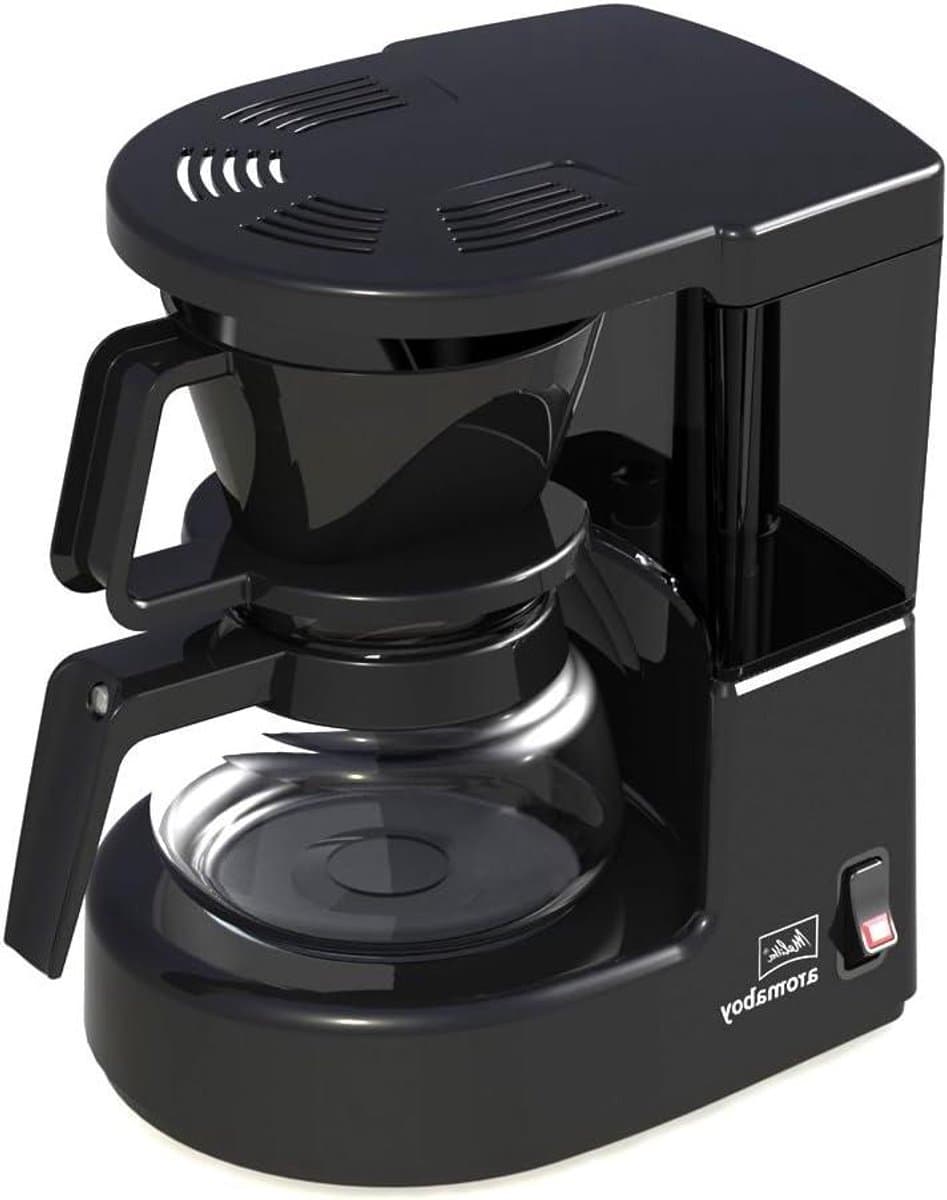Koffiezetapparaat - Filterkoffiezetter - Koffie Zetten - Ruimtebesparend Design - 2 Kopjes - Zwart — afbeelding 1