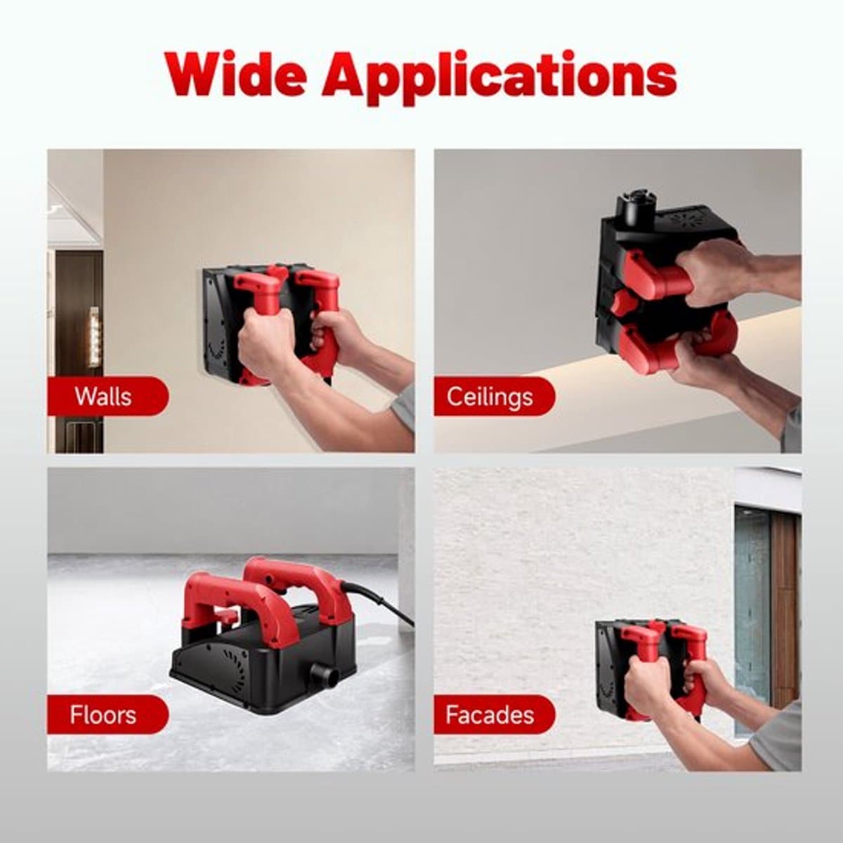 Elektrische Wandfrees Standard Blade - 1200 W Vermogen - 16 cm Schaafbreedte - Kunststof Aluminium Staal - Renovatie Gereedschap Muurschraper — afbeelding 1