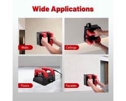 Elektrische Wandfrees Standard Blade - 1200 W Vermogen - 16 cm Schaafbreedte - Kunststof Aluminium Staal - Renovatie Gereedschap Muurschraper