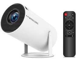 Rolu Mini Beamer – Mini Beamer 8K – Mini Projector – Android 14 – WiFi 6 - Bluetooth 5.4 - 290 ANSI - 180° Draaibaar