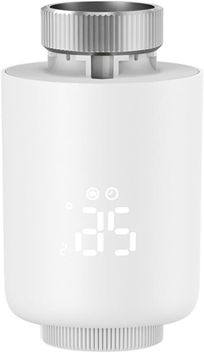 Slimme Thermostaatkraan - Radiatorkraan Verwarmingsregelaar - Energie Besparen - Open Venster Detectie - M30x15 mm - Wit — afbeelding 1