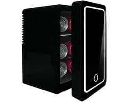 Mini Koelkast 4L - 6 Blikjes - Compact en Stil - LED Verlichting - Geschikt voor Skincare, Drankjes en Snacks