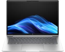 HP ProBook 4 G1iR Intel Core 5 120U Laptop 35,6 cm (14") WUXGA 16 GB DDR5-SDRAM 512 GB SSD Wi-Fi 6E (802.11ax) Windows 11 Pro Zilver QWERTY