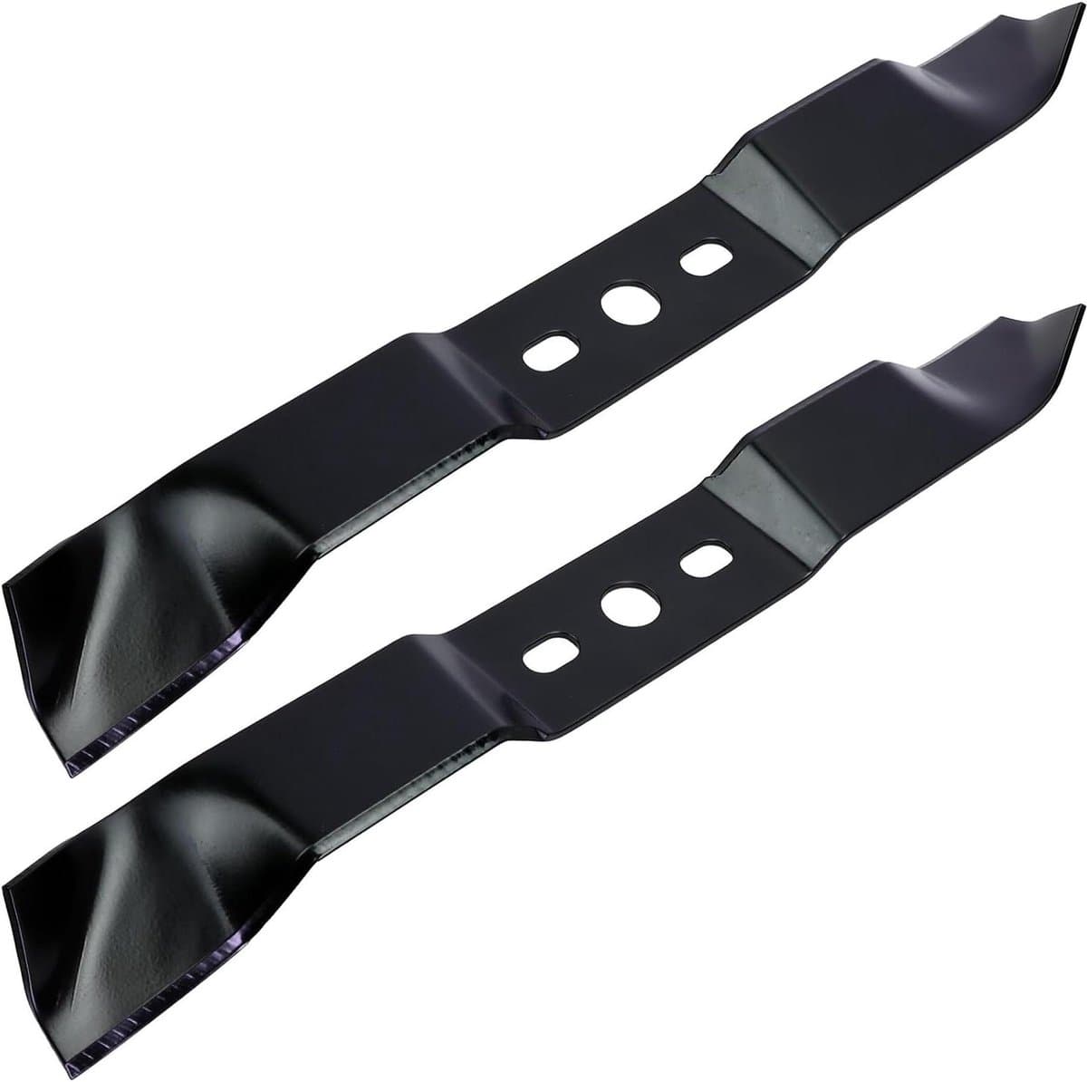 Grasmaaier messen - Mulchmessen set - Gazon onderhoud - Gecertificeerd staal - 2x 46 cm - Zwart — afbeelding 1
