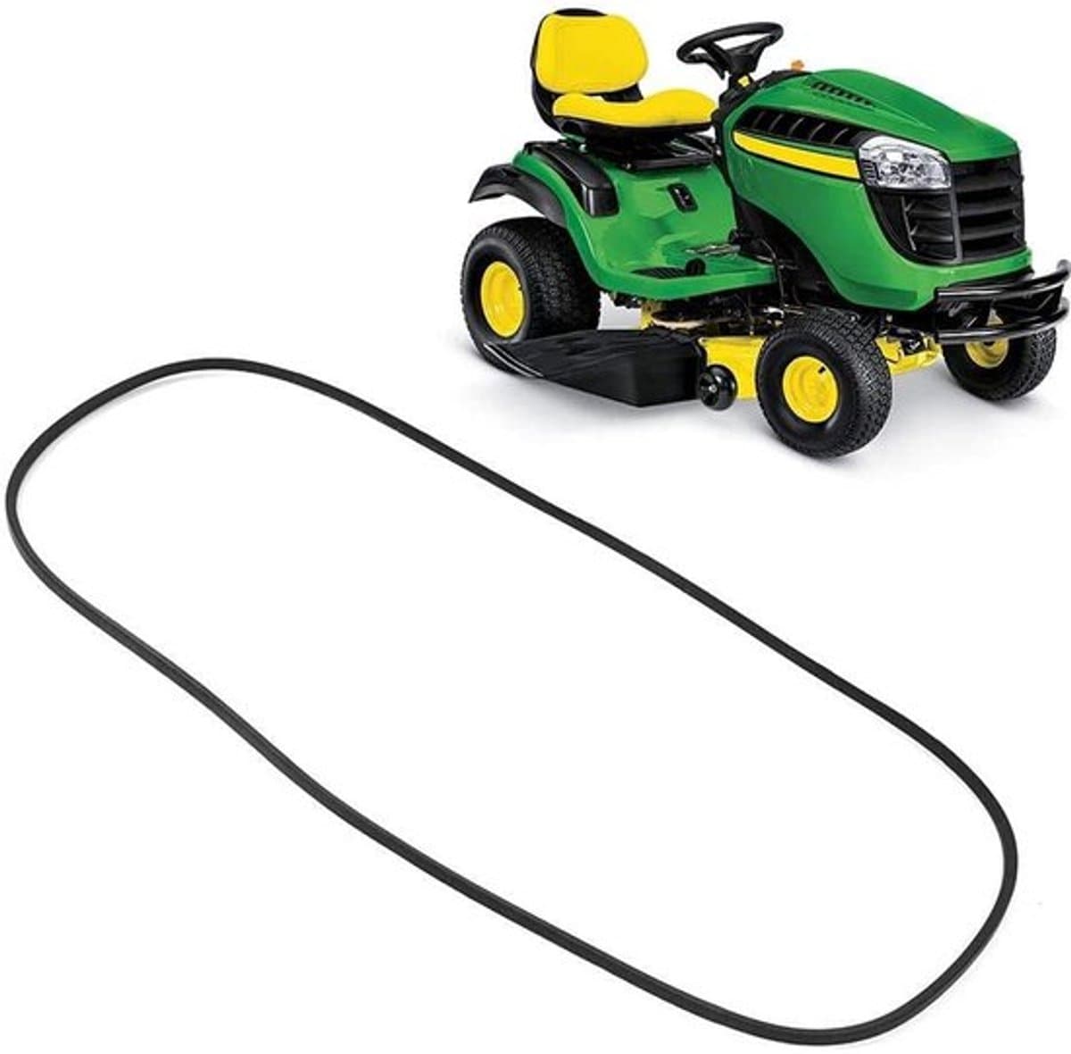 Deck Belt Vervanging - Rubber - Geschikt voor John Deere LA105/LA110/LA115 - Duurzaam - Eenvoudige installatie - Afmetingen 1,27 x 261,6 cm - Grasmaaierband — afbeelding 1