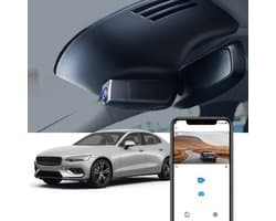 SnelShoppen - Dash Cam voor Volvo S60 V60 2019-2022 - 4K UHD Video, WiFi, G-Sensor, Nachtzicht, OEM-stijl Accessoires, Inclusief 64GB Kaart