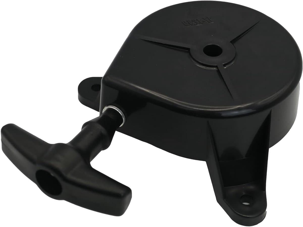 Recoil Starter Assembly - Trekstarter Grasmaaier - Grasmaaier Onderhoud - Gietijzeren Motor - 75cc & 98cc - Zwart — afbeelding 1