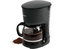 Heinner Filterkoffiezetapparaat – 750 W – Inhoud 1,25 L – Glazen Koffiekan – Warmhoudplaat – Druppelstop – Waterniveau-indicator – Zwart