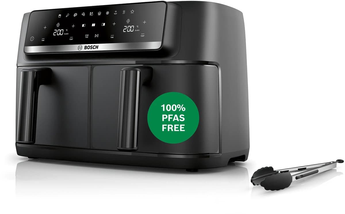 Bosch Serie 4 MAFD440B0 - Airfryer - Dubbele mand - 9L - 2500W - Zwart — afbeelding 1
