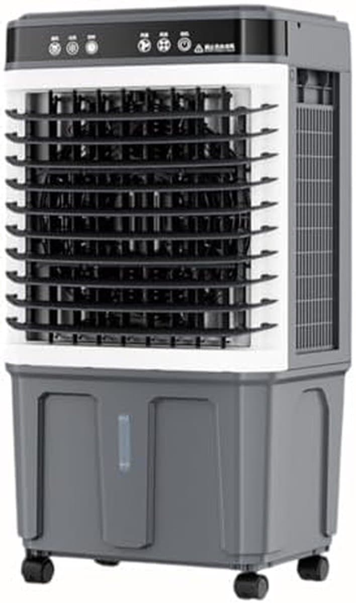 Draagbare Luchtkoeler - Verdampingskoeler Ventilator - Ruimte Koelen - Dubbele Water Tank - 90CM - Wit — afbeelding 1