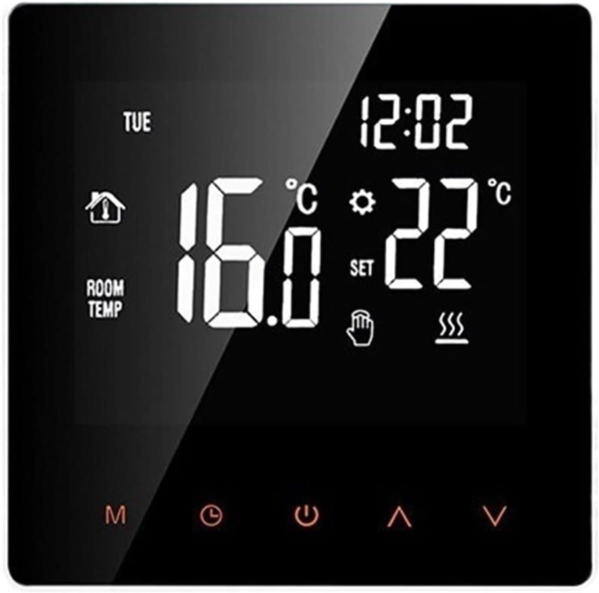Slimme Thermostaat - Temperatuurregelaar - Verwarming Bediening - App Bediening - 86x86mm - Wit — afbeelding 1