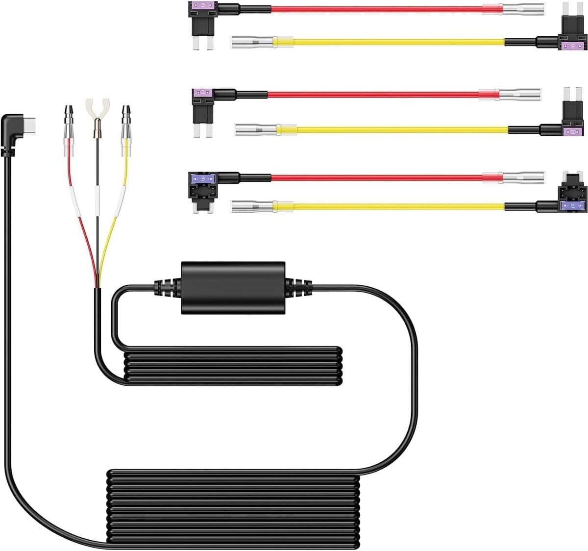 Dashcam Hardwire Kit - Type C - Stroomvoorziening voor Dashcam - Eenvoudige installatie - Voor Auto — afbeelding 1