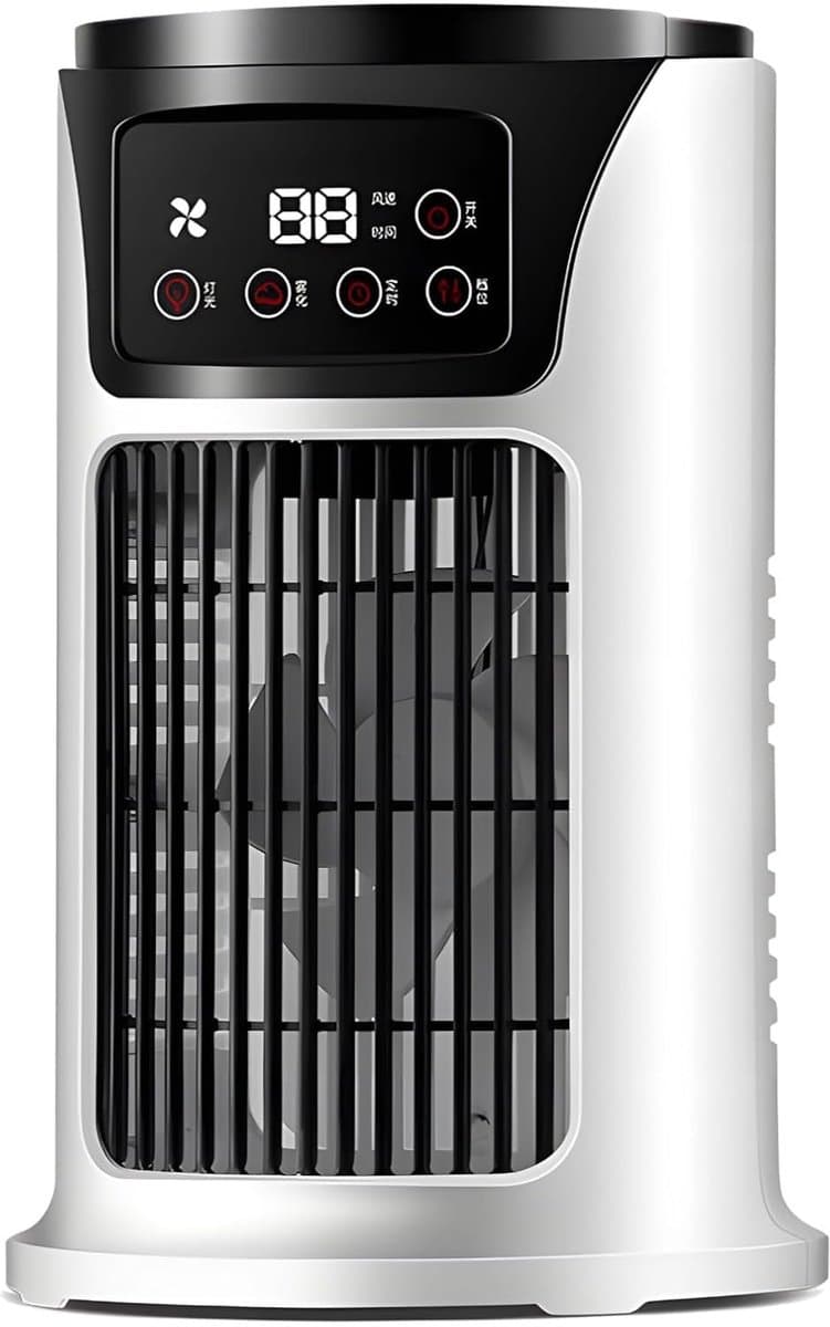 Draagbare Nevel Koeler - Mini Airco - Persoonlijke Koeling - Zes Snelheden - 300Ml Tank - Wit — afbeelding 1