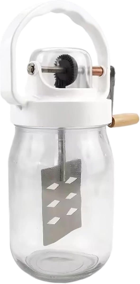 Handmixer Met Garde - Keuken Accessoire - Zelf Boter Maken - Geurloos Ontwerp - 1500 ml Capaciteit - Transparant — afbeelding 1