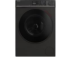 Sharp ESNL014CBA2BE - wasmachine - 10 kg - 1400 rpm - energie label A - WIFI - automatisch doseren - mat zwart